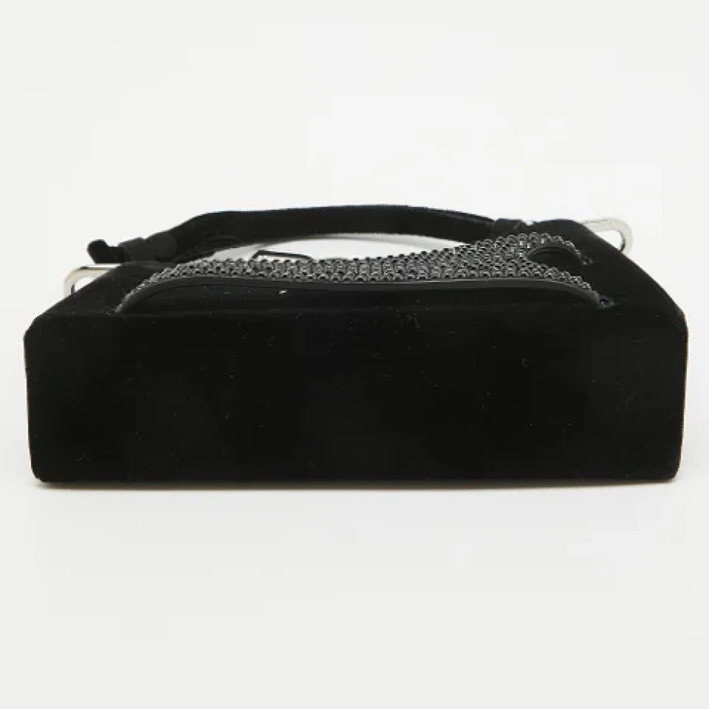 Maison Margiela Pre-owned Velvet shoulder-bags Black Dames