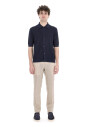 polo-en-coton-bleu