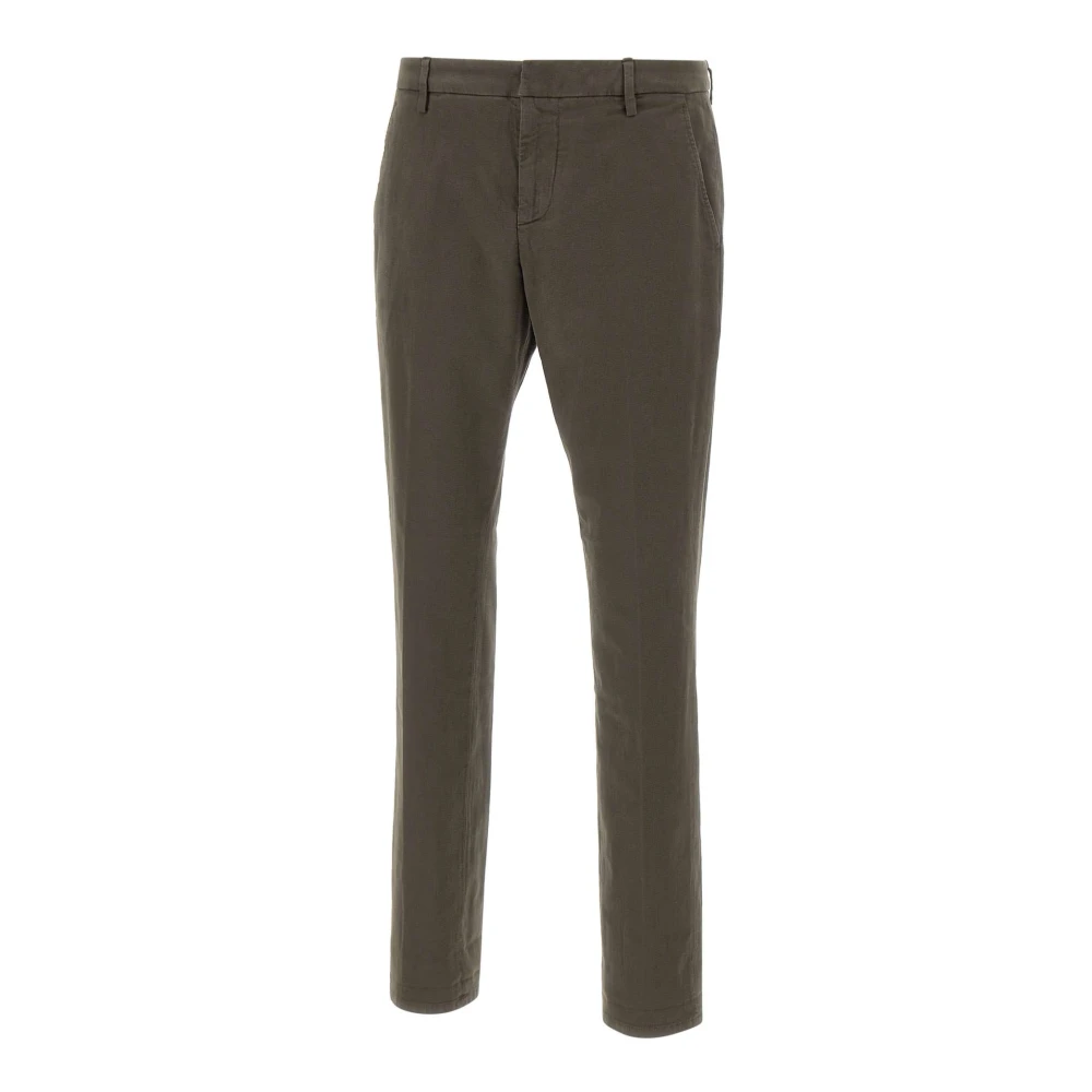 Dondup Men's Gray Slim-Fit Trousers, W32, Gaubert Trousers