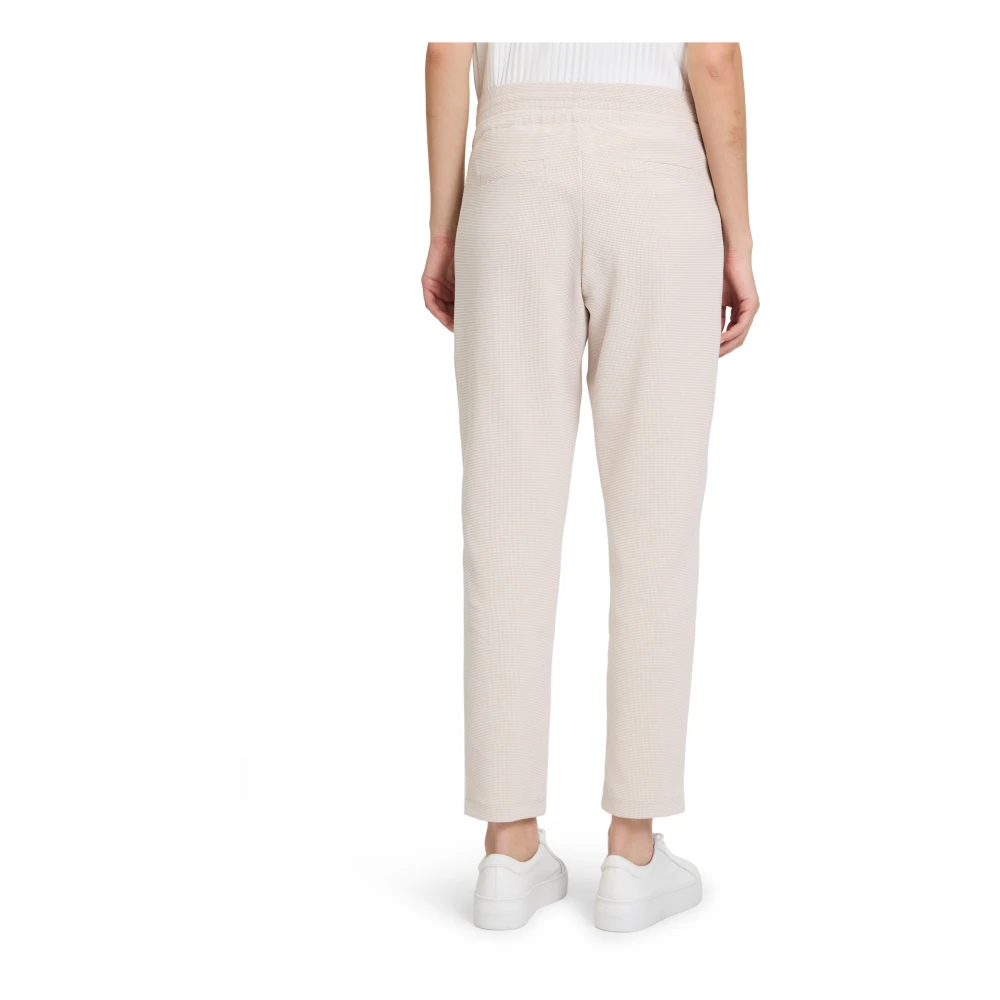 Betty & Co Broek met strikceintuur Brown Dames
