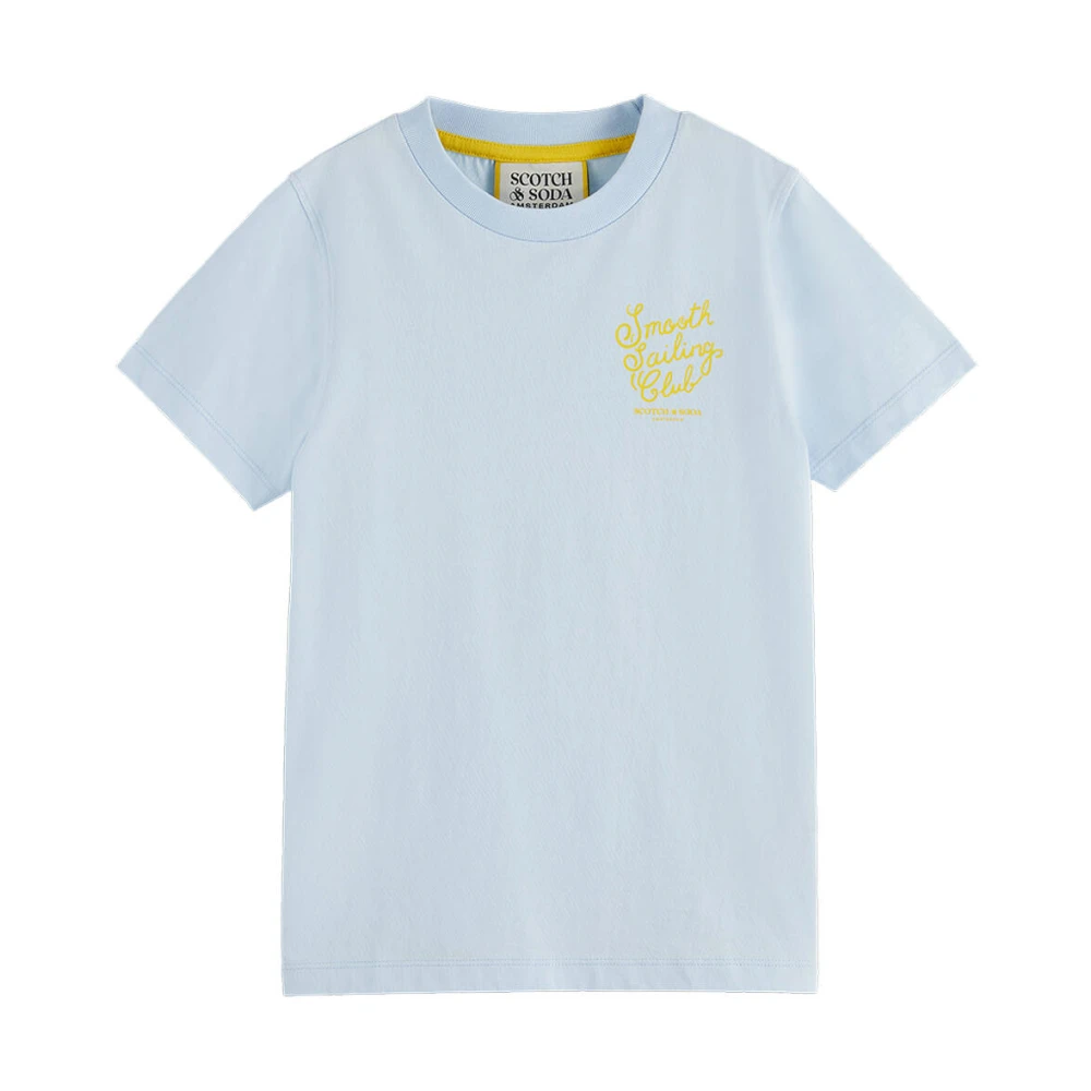 Scotch & Soda Artwork T-shirt voor heren Blue Heren