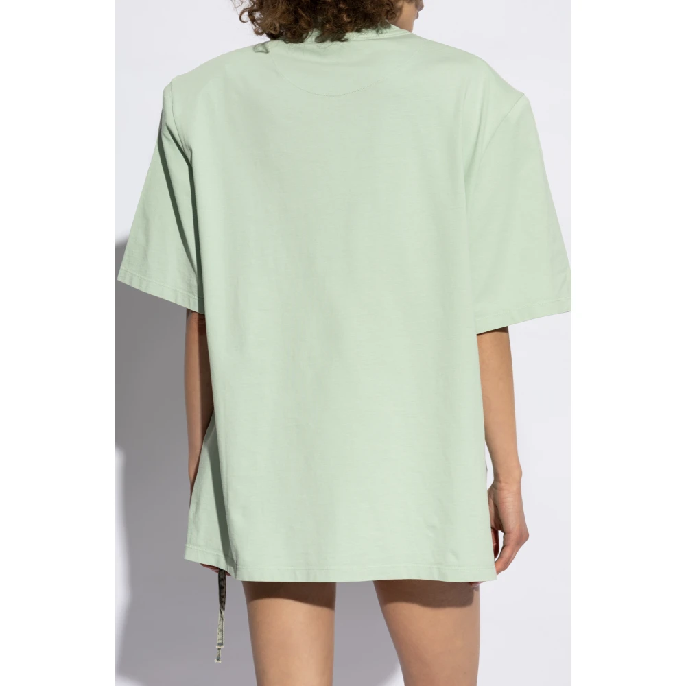 The Attico Top met pads Green Dames