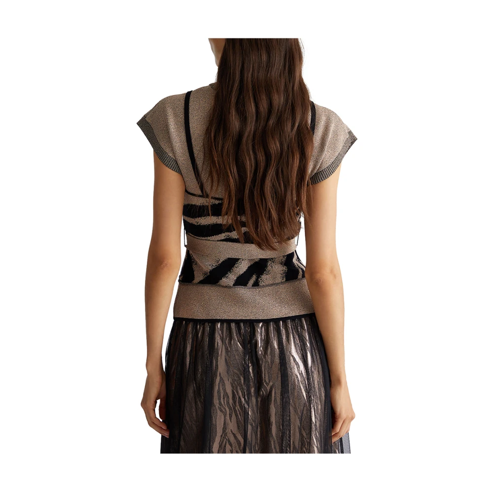 Liu Jo Elegante Multicolor Trui Black Dames