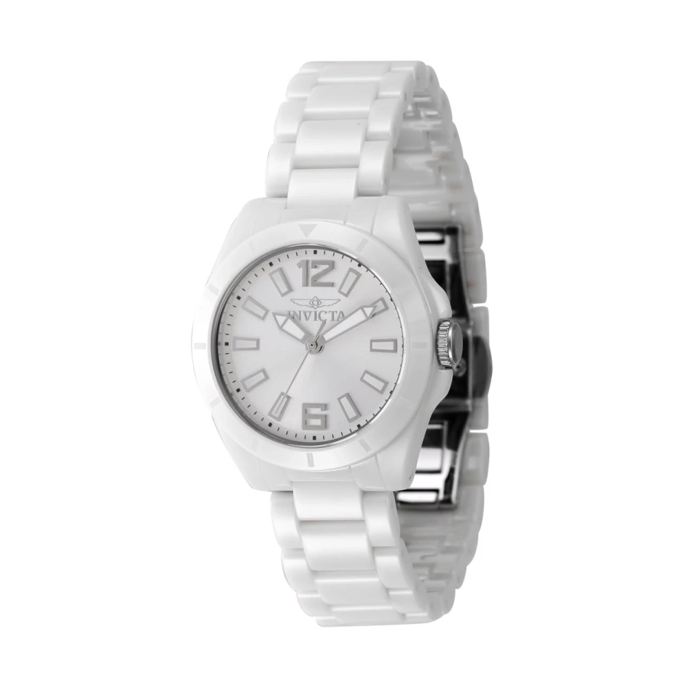 Invicta Watches Ceramics 47334 Women's Quartz Watch - 32mm White, Dam