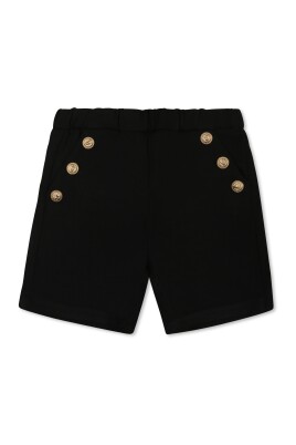 short-noir-elegant-avec-boutons-dores