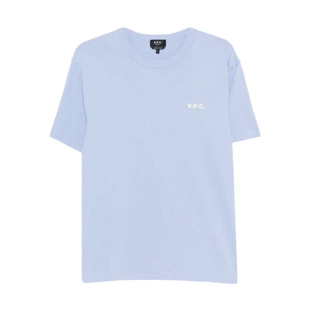 A.p.c. Herr Blå Toppar S, Bomull, Boxy Petit Vpc T-Shirt