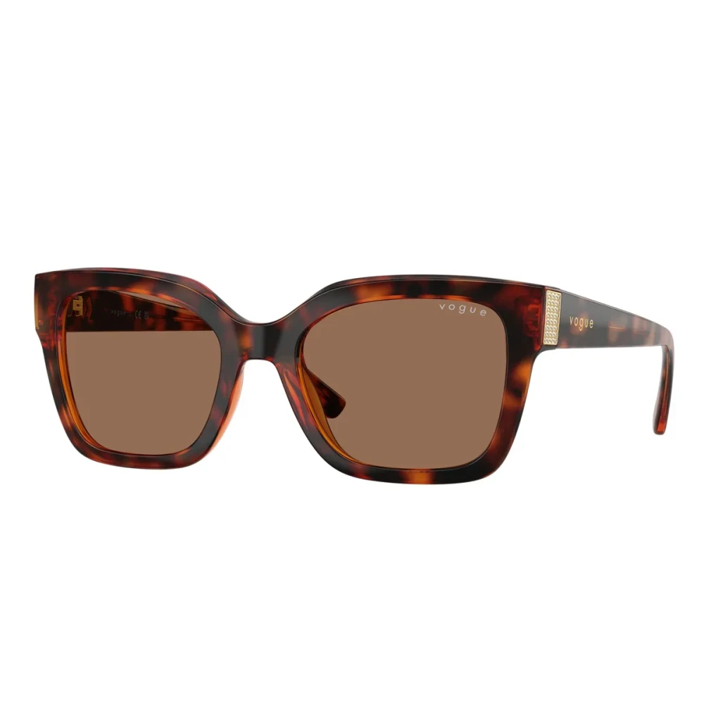 Vogue Women's Brown Sunglasses,, Stylish Sunglasses With Dark Lenses Medium