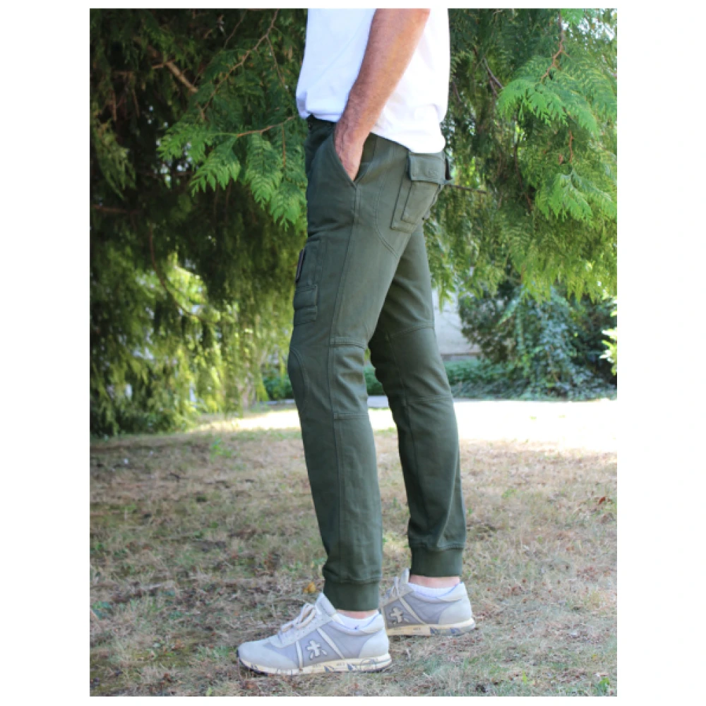 aeronautica militare Katoenen Anti-G Joggingbroek Green Heren