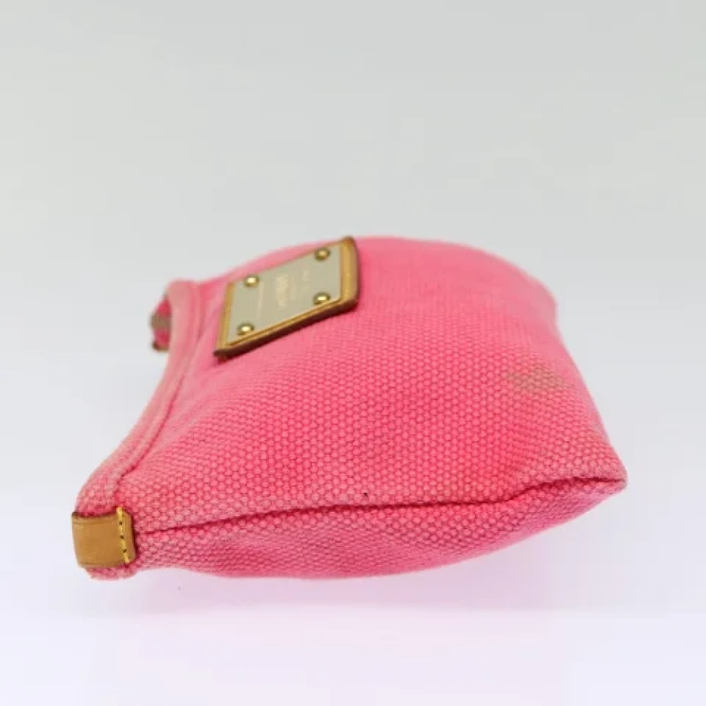 Louis Vuitton Vintage Pre-owned Canvas clutches Pink Dames