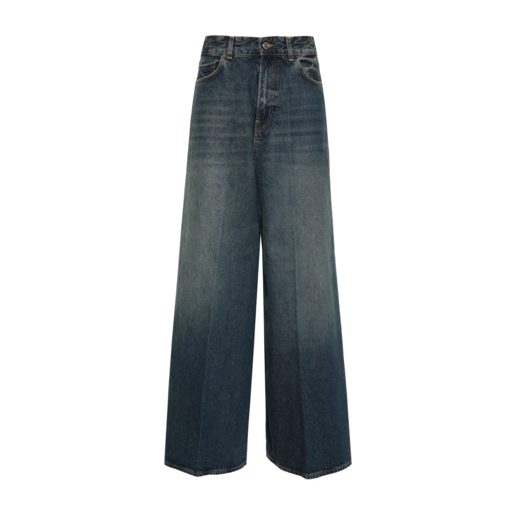 Haikure Wijde Jeans Blue Dames