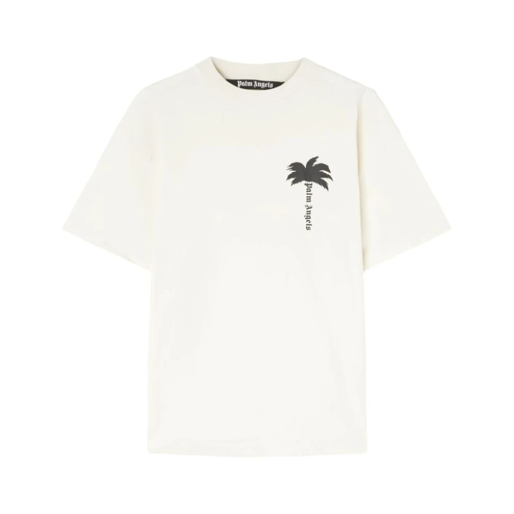 Palm Angels T-shirt met palmboomprint White Heren