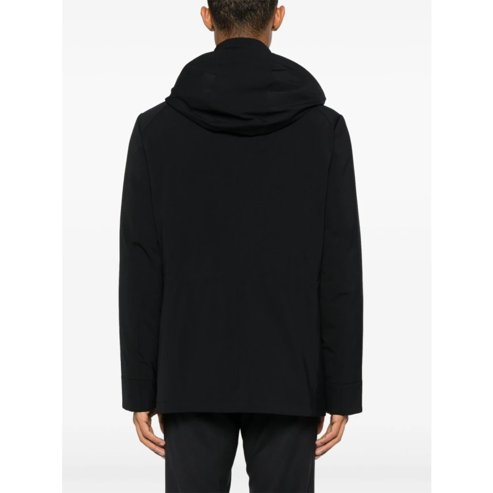 Montecore Logo Plaat Puffer Jas Black Heren