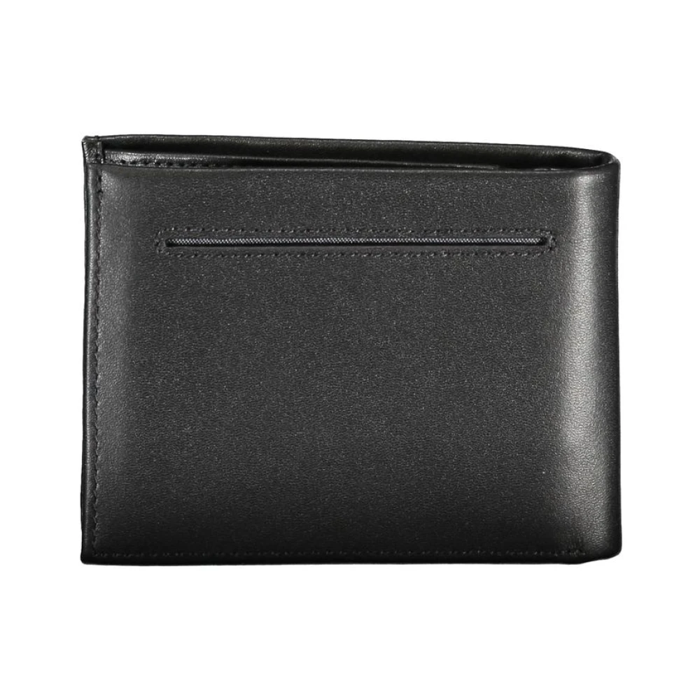 Calvin Klein Elegante Leren Portemonnee voor Mannen Black Heren