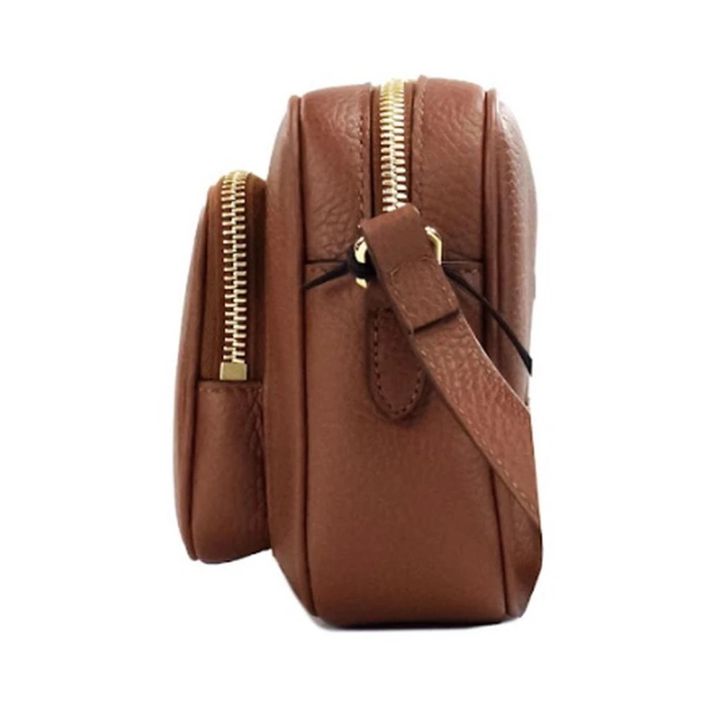 Burberry Leren cameratas met ritsvak Brown Dames