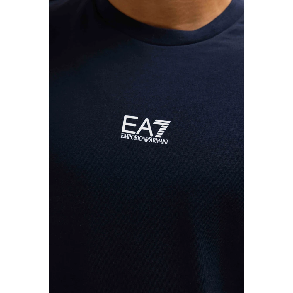 Emporio Armani Klassieke Navy Sweater voor Heren Blue Heren