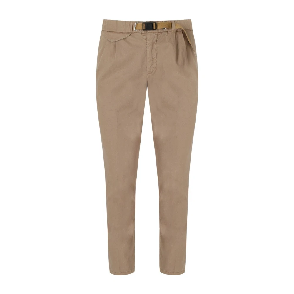 White Sand Grijze Katoenen Elastische Taillebroek Brown Heren