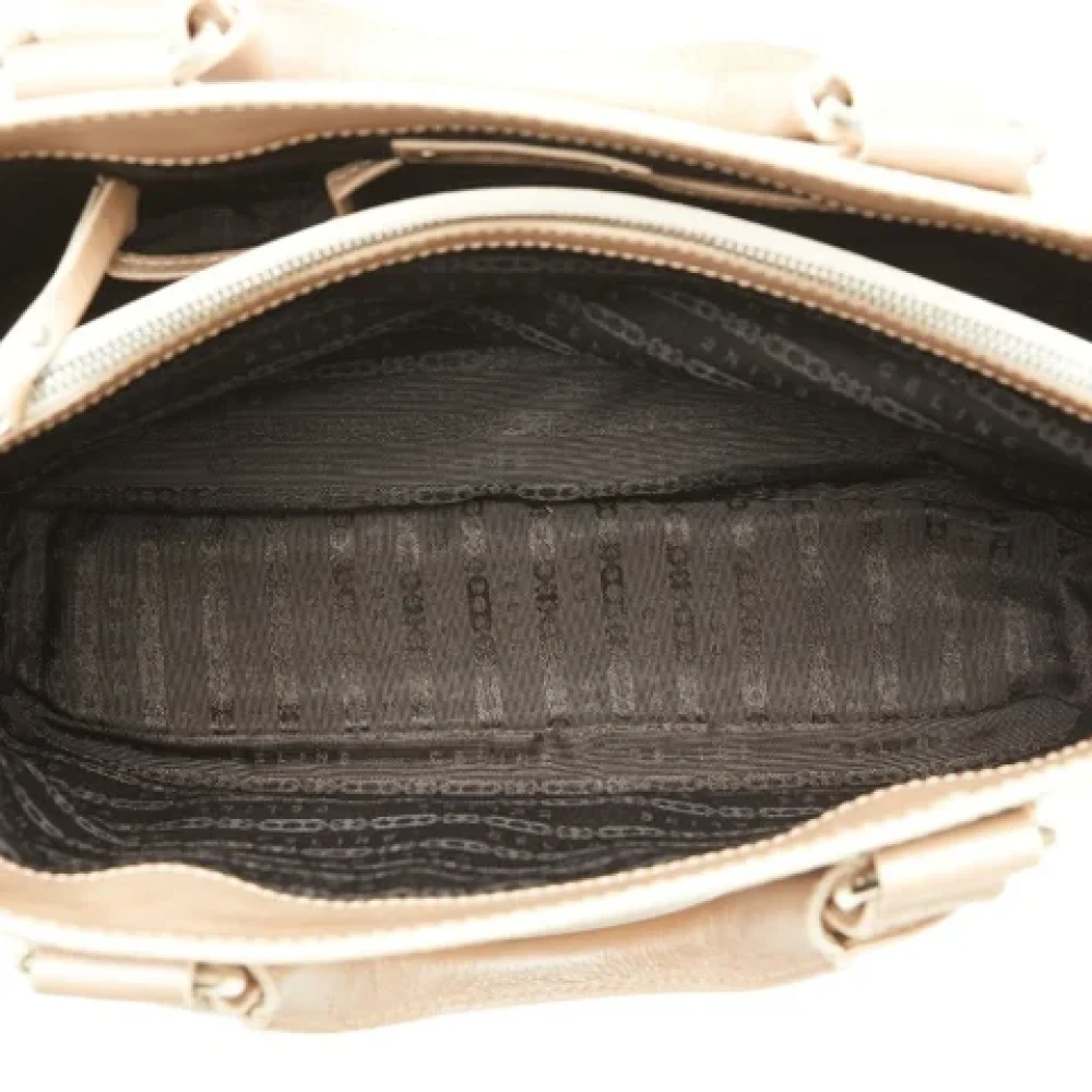 Celine Vintage Pre-owned Leather celine-bags Beige Dames