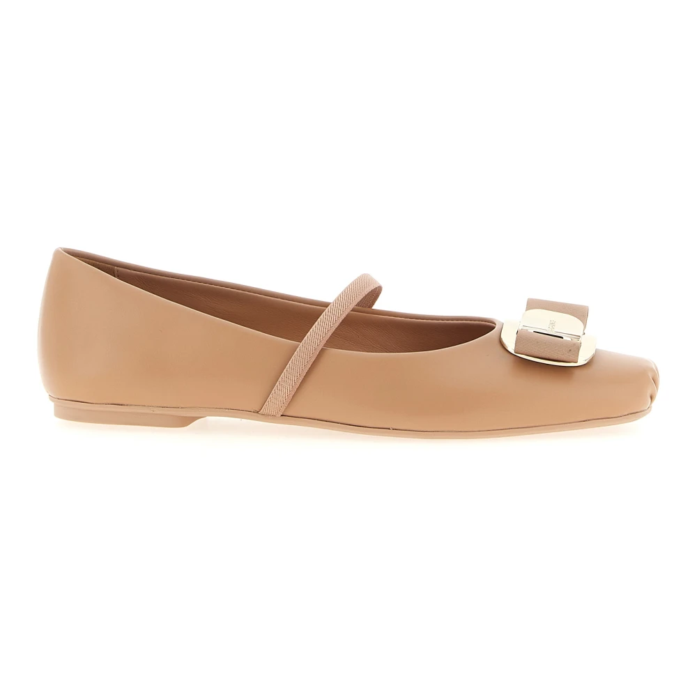 Ferragamo Women's Pink Zina Ballet Flats - Ballerina Shoes - 2 Uk - Shoes