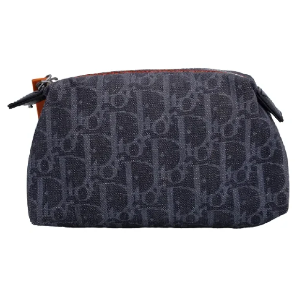 Dior Vintage Pre-owned Canvas dior-bags Blue Heren