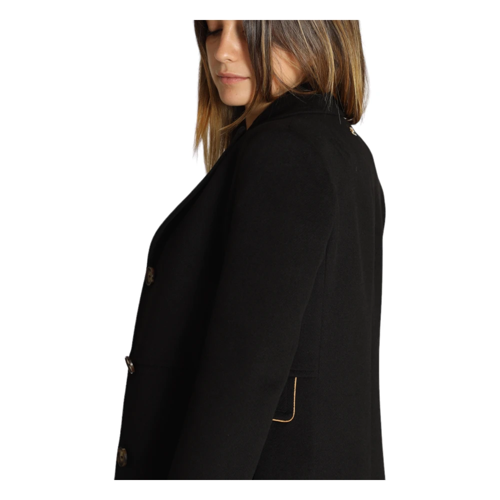 Alviero Martini 1a Classe Zwarte Geo Classic Jas Black Dames