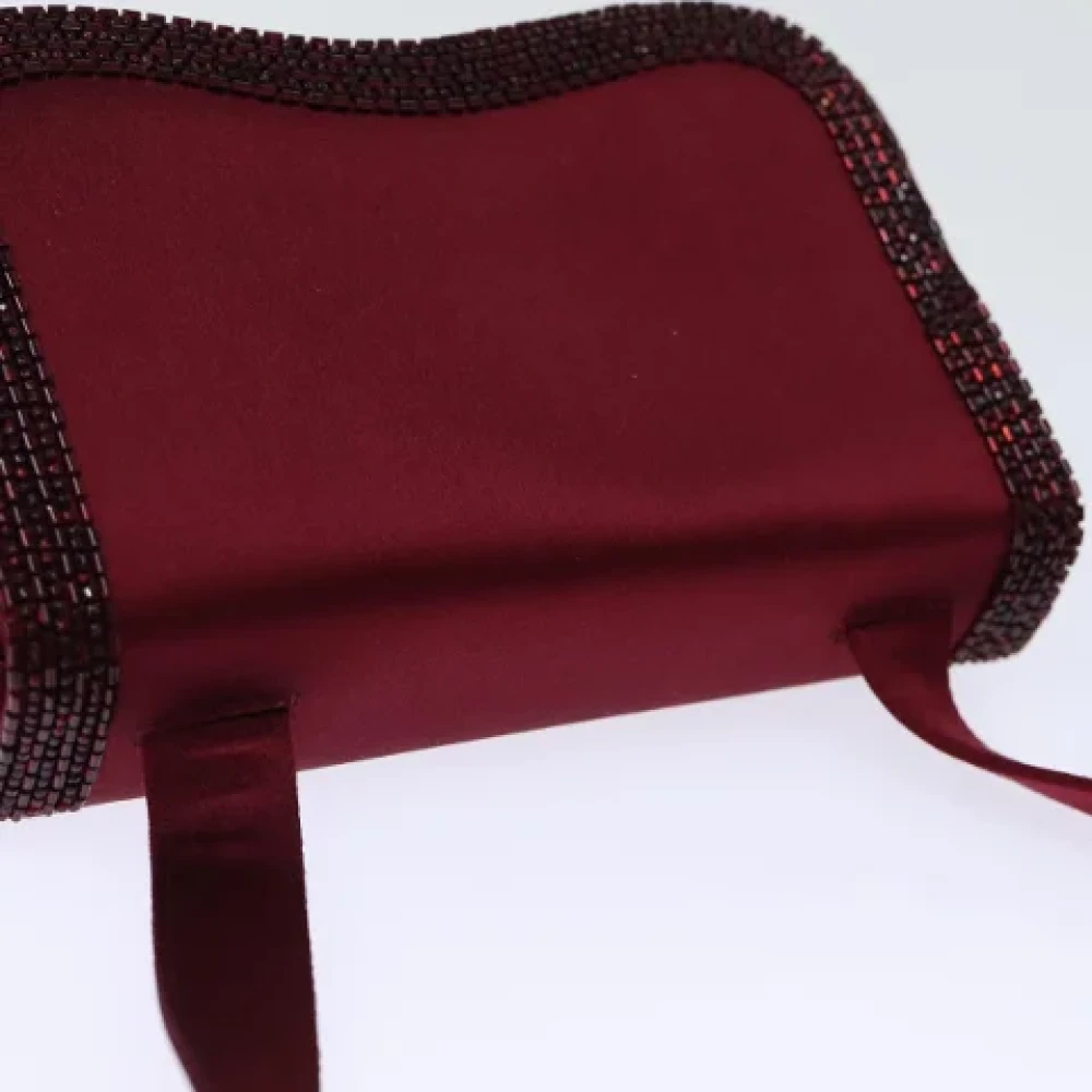 Chanel Vintage Pre-owned Fabric chanel-bags Red Dames