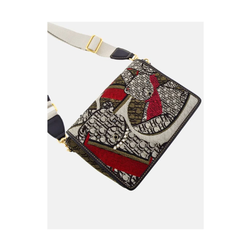 Carolina Herrera Canvas Crossbody Tas met Teddybeer Print Multicolor Dames