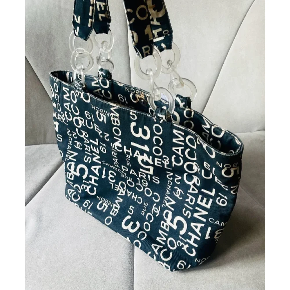 Chanel Vintage Pre-owned Canvas chanel-bags Black Dames