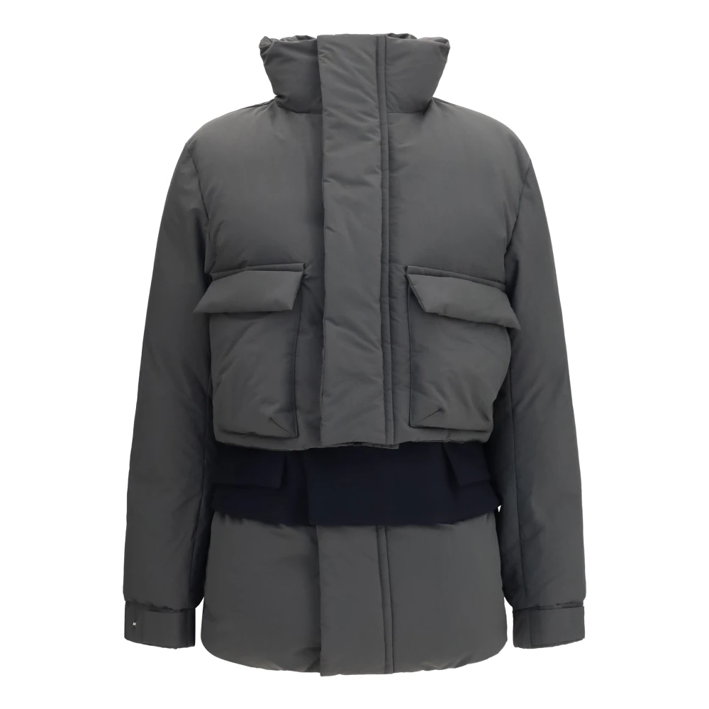 Sacai Donna Grigio Giacche, L, New,
