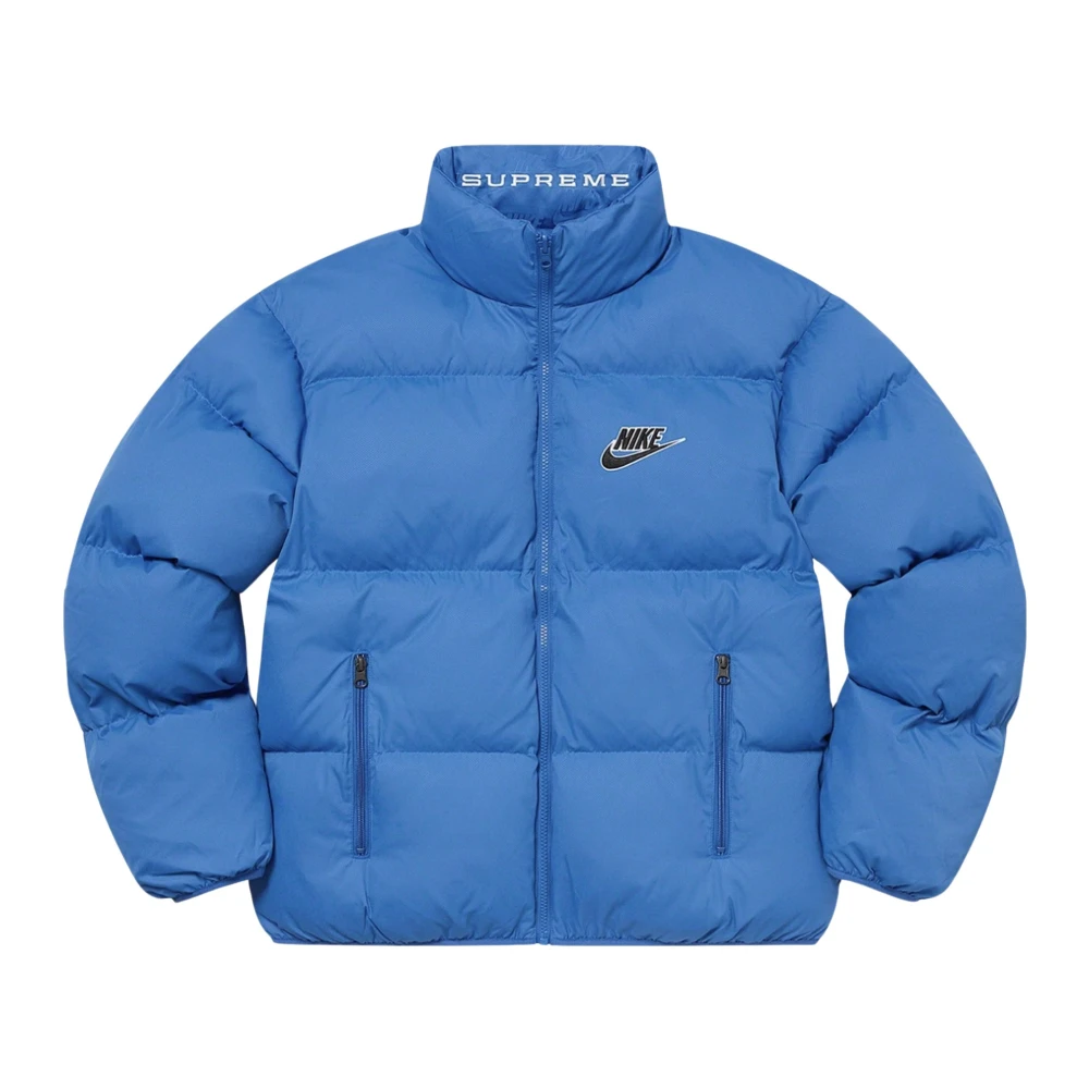 Nike Beperkte Oplage Omkeerbare Puffy Jas Blauw Blue Heren