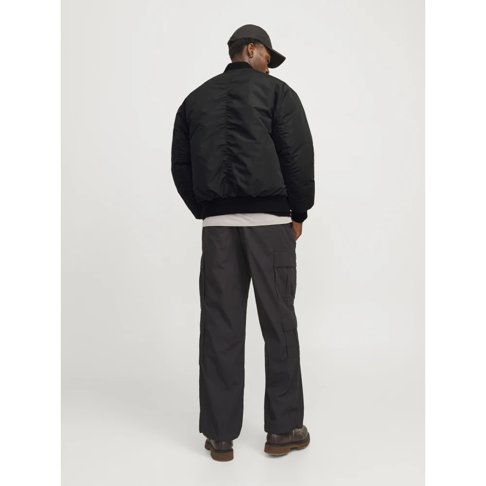 jack & jones Zachte Utility Bomber Jas Black Heren