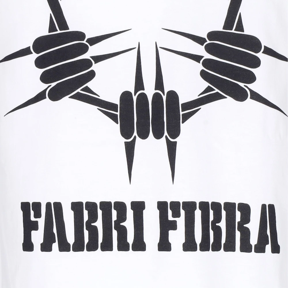 Usual Witte Heren T-shirt Fabri Fibra White Heren