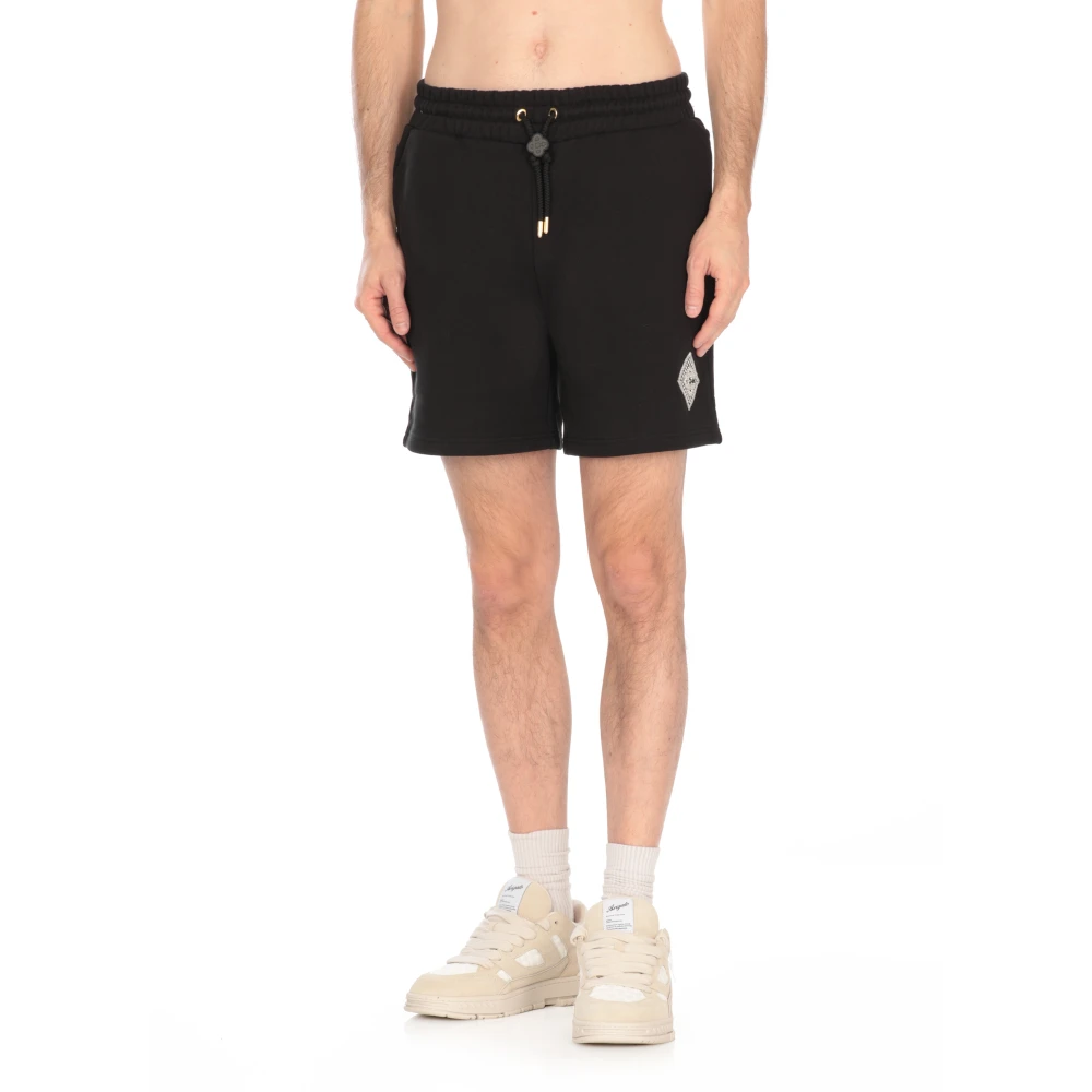 Casablanca Zwarte Bermuda Shorts met Koord Black Heren