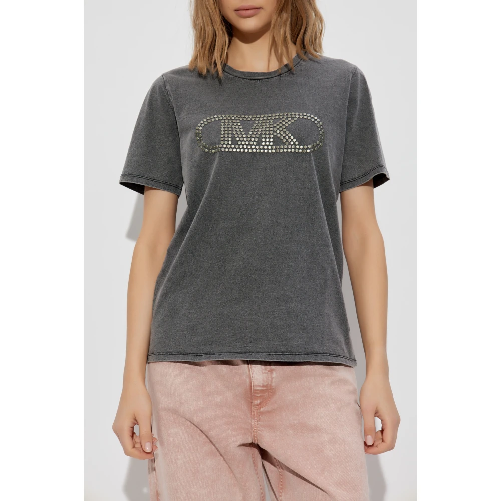 Michael Kors T-shirt met applicaties Gray Dames