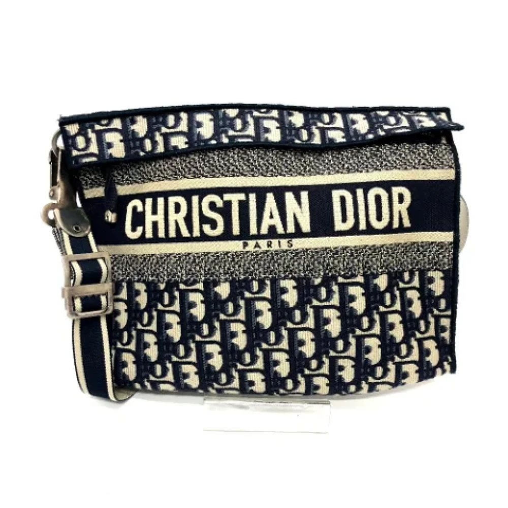 Dior Vintage Pre-owned Fabric dior-bags Blue Dames