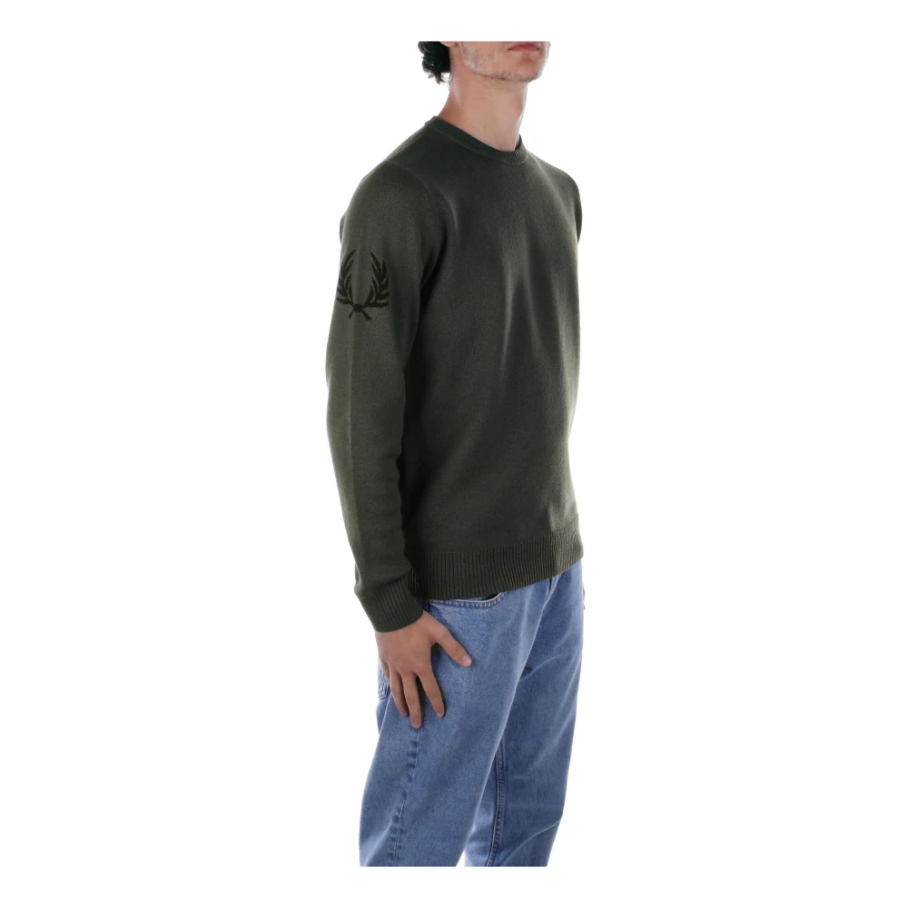 Fred Perry Groene Logotrui Green Heren