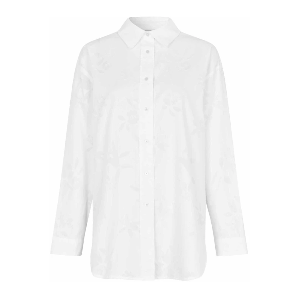 Masai Witte Shirt met Kraag en Knopen White Dames