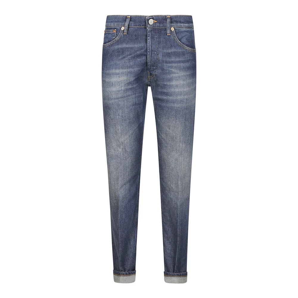 Dondup Regular Fit Stretch Denim Jeans Blue Dames