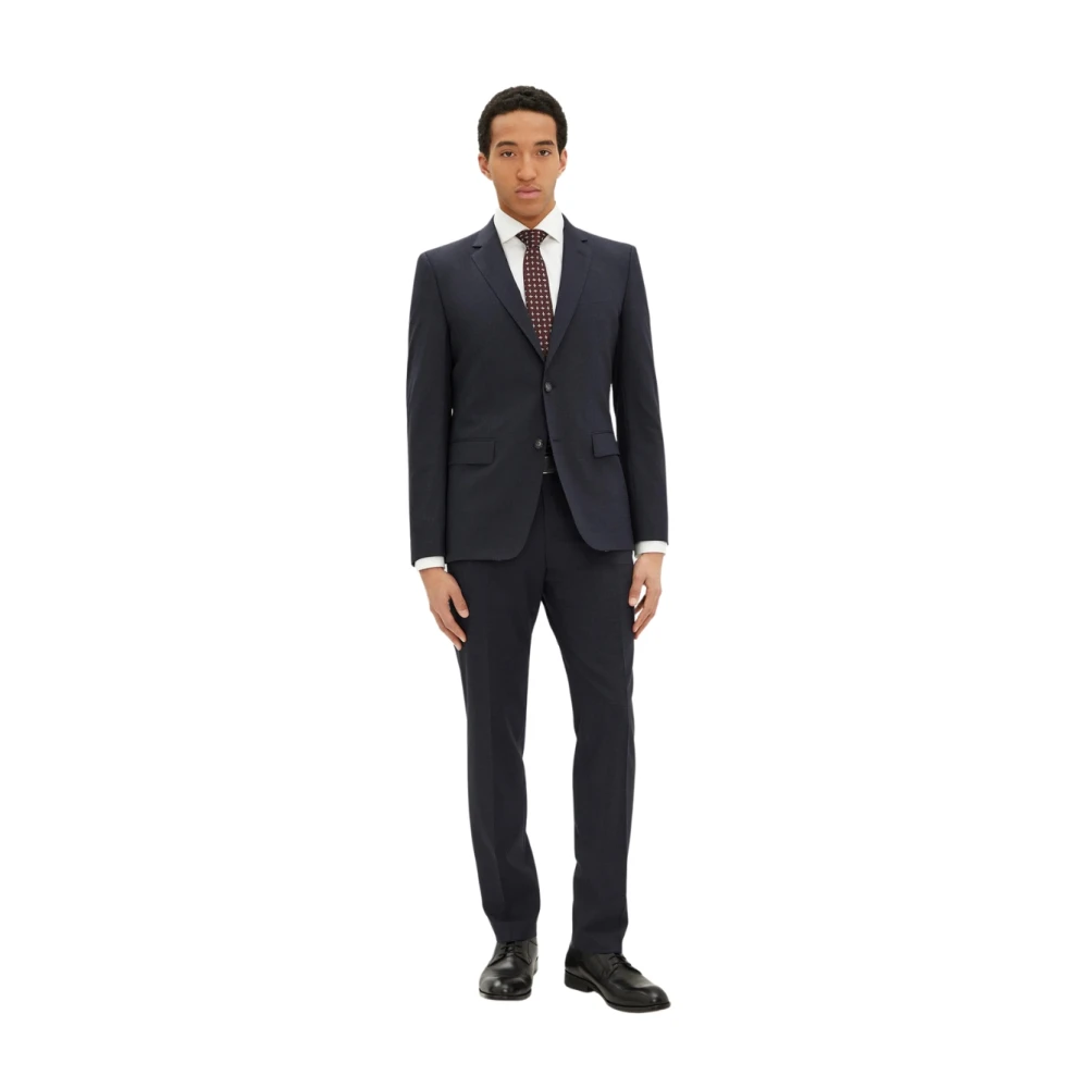 Hugo Boss Slim Fit Wollen Pak Donkerblauw Blue Heren