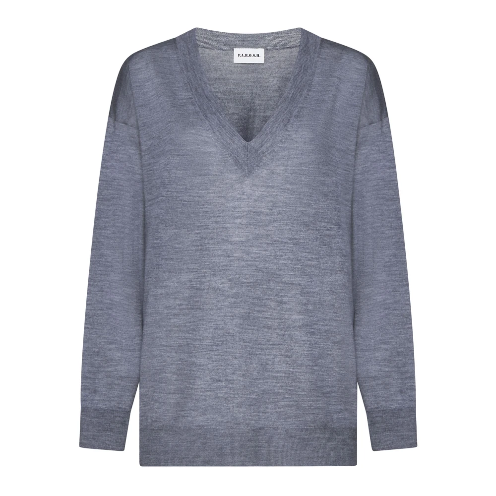 P.a.r.o.s.h. Stijlvolle Sweaters Collectie Gray Dames