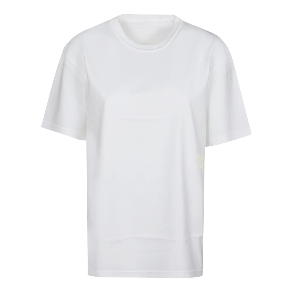 T by Alexander Wang Logo Essential T-Shirt White, Dam