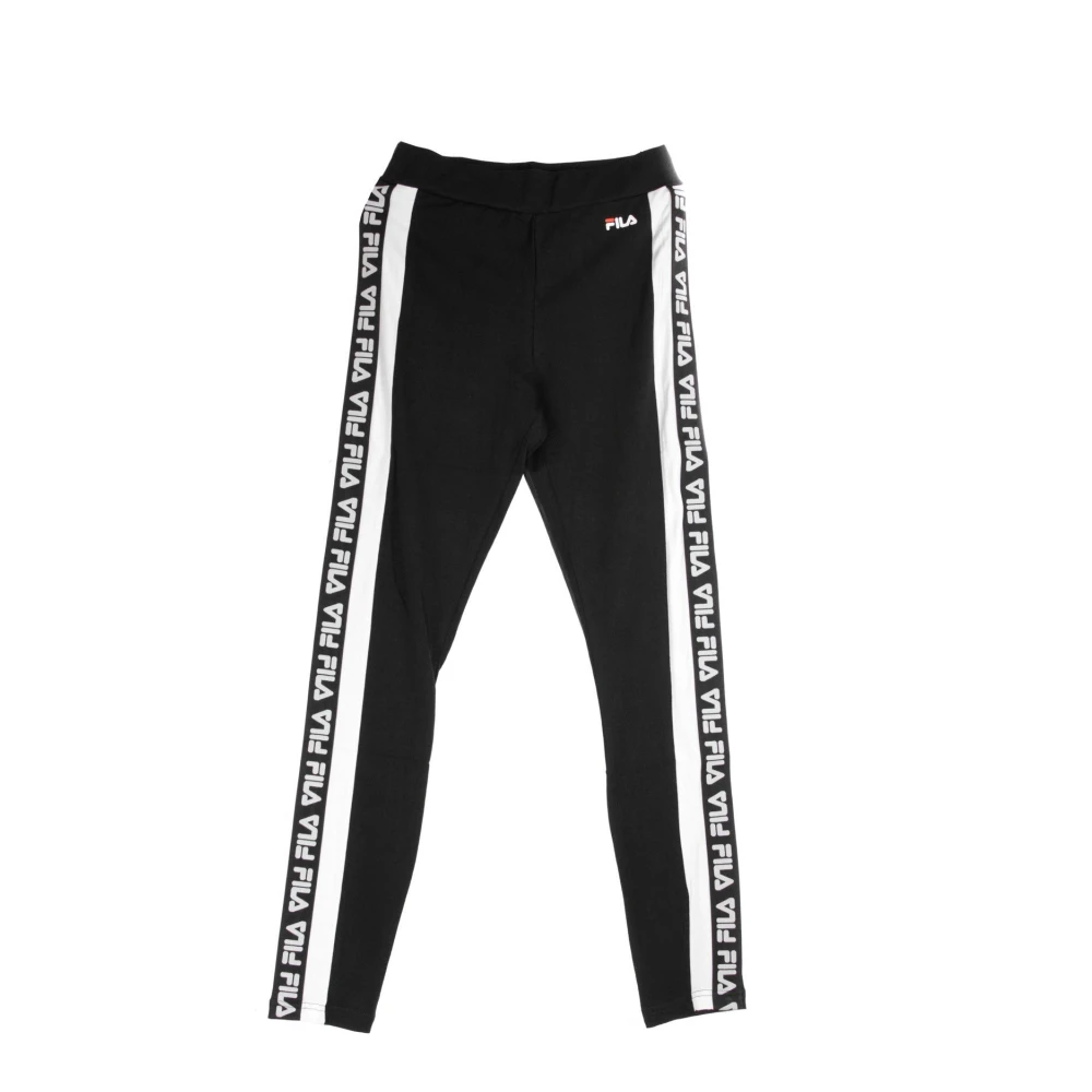 Fila Zwarte en witte leggings voor vrouwen Black Dames