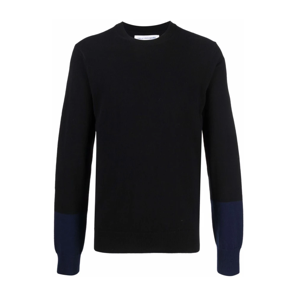 Comme des Garçons Tonal Design Gebreide Trui Black Heren