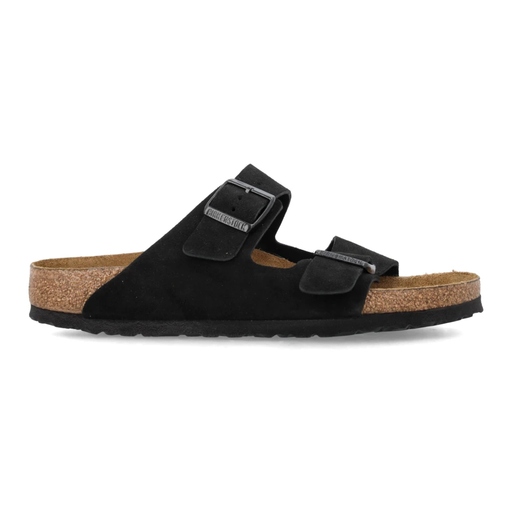 Birkenstock Arizona Soft Footbed Sandaler Black, Herr