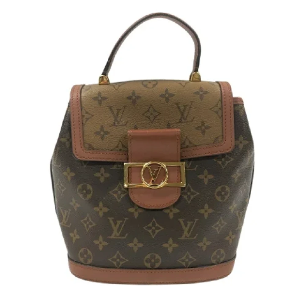 Louis Vuitton Vintage Pre-owned Canvas backpacks Brown Dames