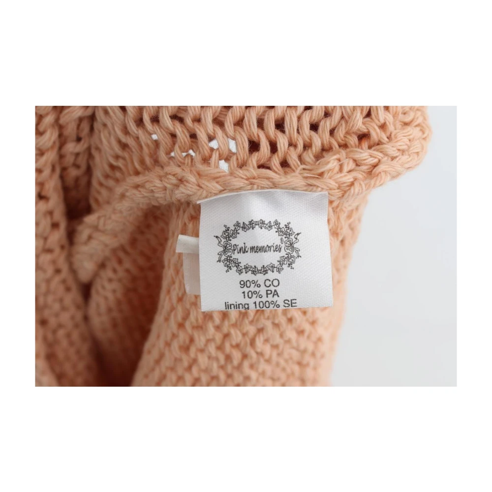 Pink Memories Roze Gebreide Mouwloze Trui Pink Dames