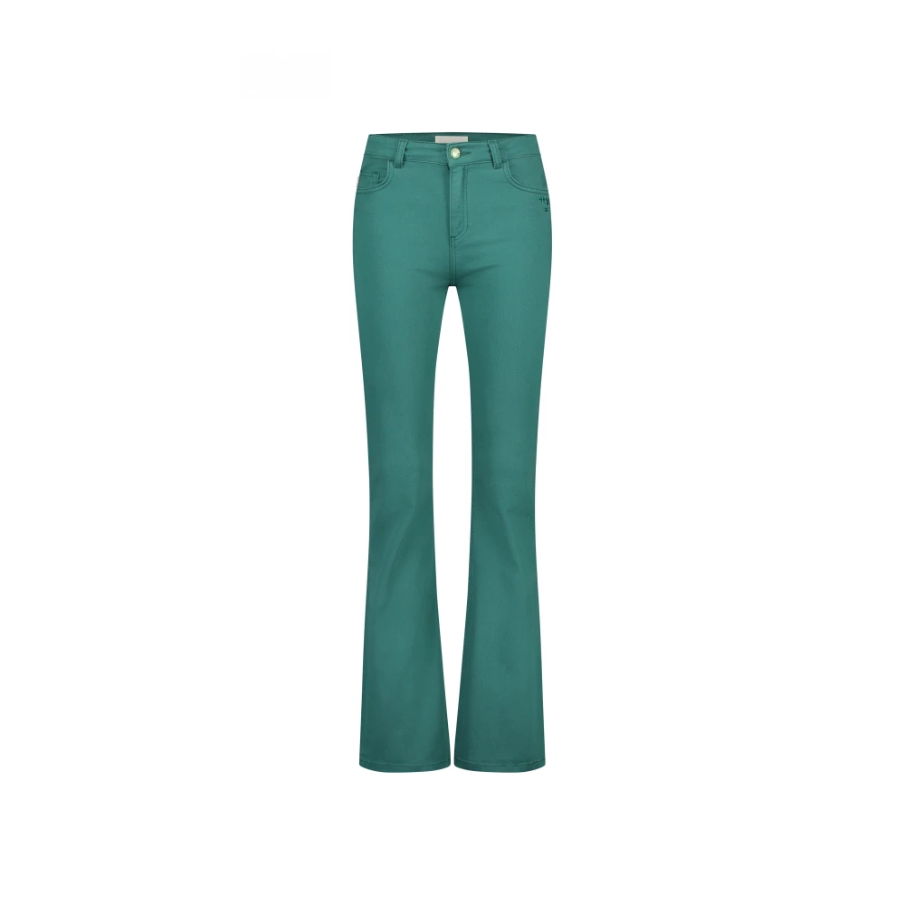 Fabienne Chapot Eva Flare Jeans Green Dames