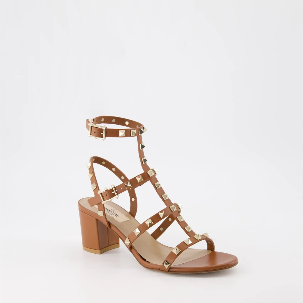 Valentino Garavani Rockstud Sandalen Brown Dames