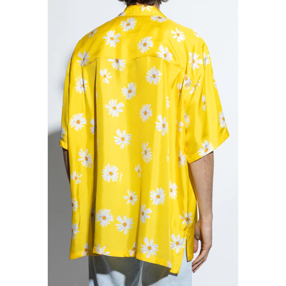 Moschino Zijden jurk Yellow Heren