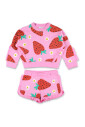 ensemble-sweatshirt-et-short-rose-a-imprime-fraise