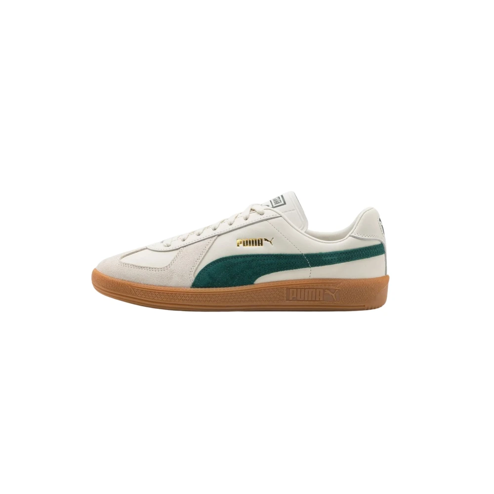 Puma Witte Army Trainer Sneakers met Donkere Details Heren Schoenen